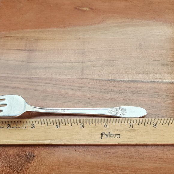4) 1837 Rogers First Love Dinner Fork 7.5” International Slverplate art deco - Picture 10 of 10